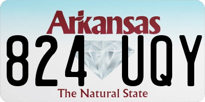 AR license plate 824UQY