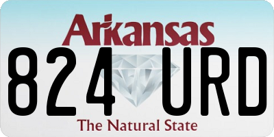 AR license plate 824URD