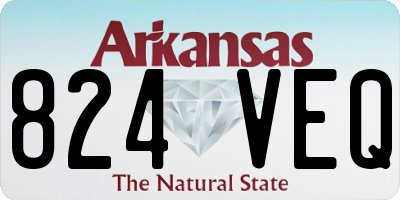 AR license plate 824VEQ