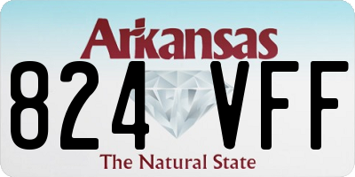AR license plate 824VFF