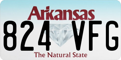 AR license plate 824VFG