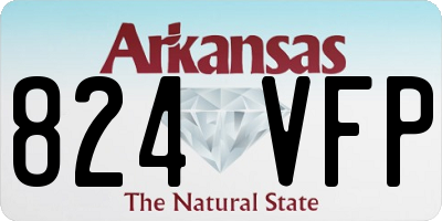 AR license plate 824VFP