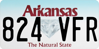 AR license plate 824VFR