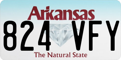 AR license plate 824VFY