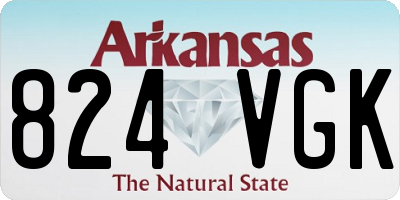 AR license plate 824VGK