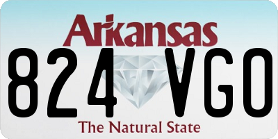 AR license plate 824VGO