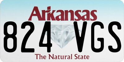 AR license plate 824VGS