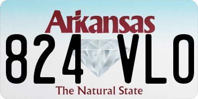 AR license plate 824VLO