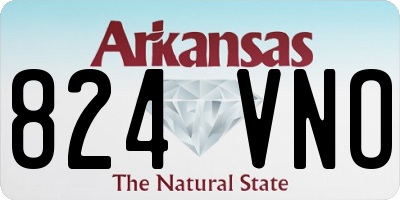 AR license plate 824VNO