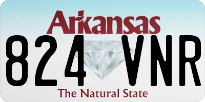 AR license plate 824VNR
