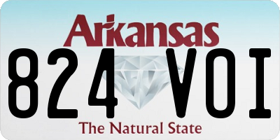 AR license plate 824VOI