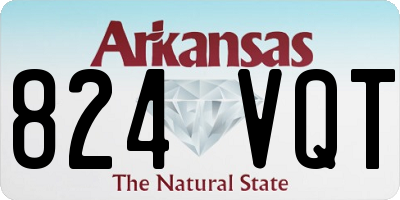 AR license plate 824VQT