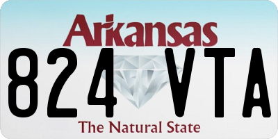 AR license plate 824VTA