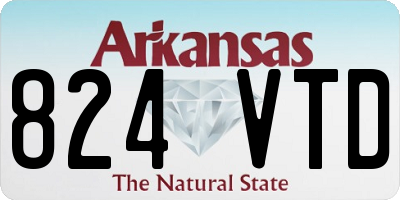 AR license plate 824VTD