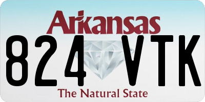AR license plate 824VTK