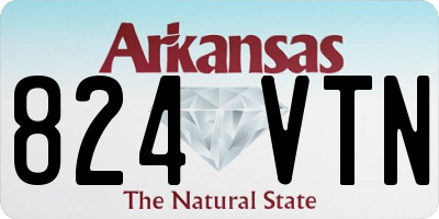 AR license plate 824VTN