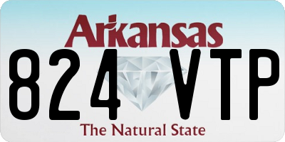 AR license plate 824VTP