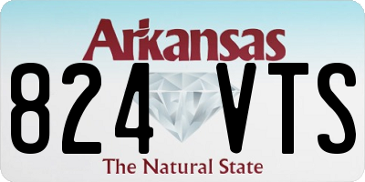 AR license plate 824VTS