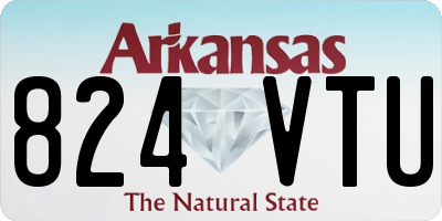 AR license plate 824VTU