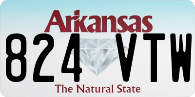 AR license plate 824VTW