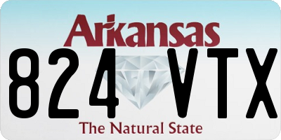 AR license plate 824VTX