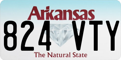 AR license plate 824VTY