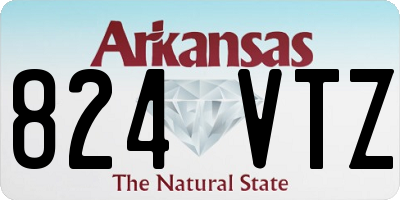 AR license plate 824VTZ