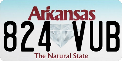 AR license plate 824VUB