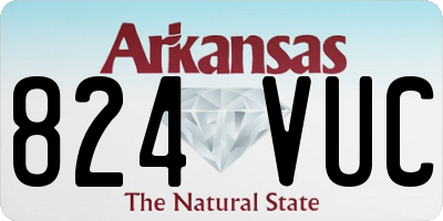 AR license plate 824VUC