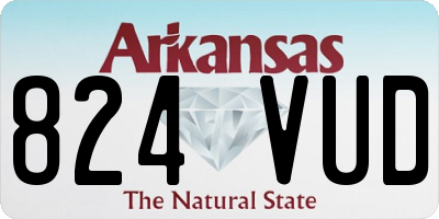 AR license plate 824VUD