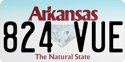AR license plate 824VUE