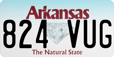 AR license plate 824VUG