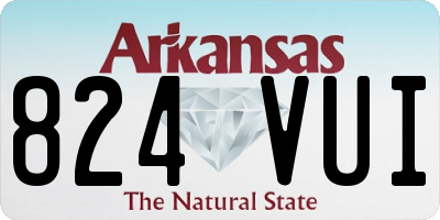 AR license plate 824VUI