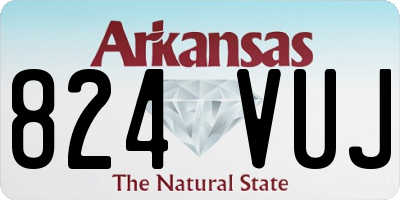 AR license plate 824VUJ