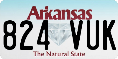 AR license plate 824VUK