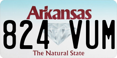 AR license plate 824VUM