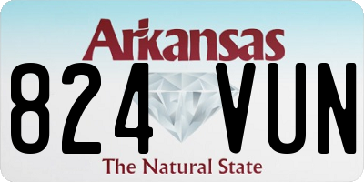 AR license plate 824VUN