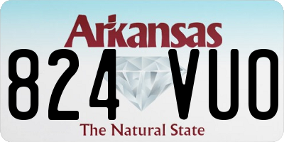AR license plate 824VUO