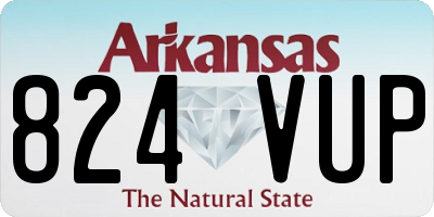 AR license plate 824VUP