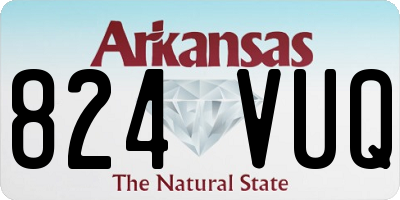 AR license plate 824VUQ
