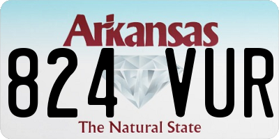 AR license plate 824VUR