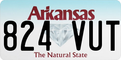 AR license plate 824VUT
