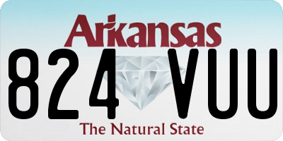 AR license plate 824VUU