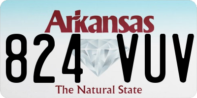 AR license plate 824VUV