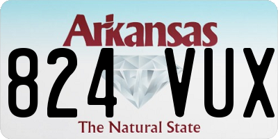 AR license plate 824VUX