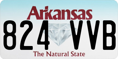 AR license plate 824VVB
