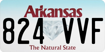AR license plate 824VVF