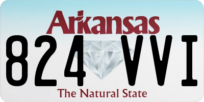 AR license plate 824VVI
