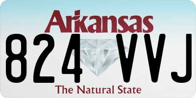 AR license plate 824VVJ