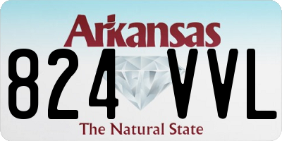 AR license plate 824VVL